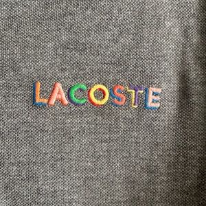 NWT Lacoste Grey Short Sleeve Polo Size M